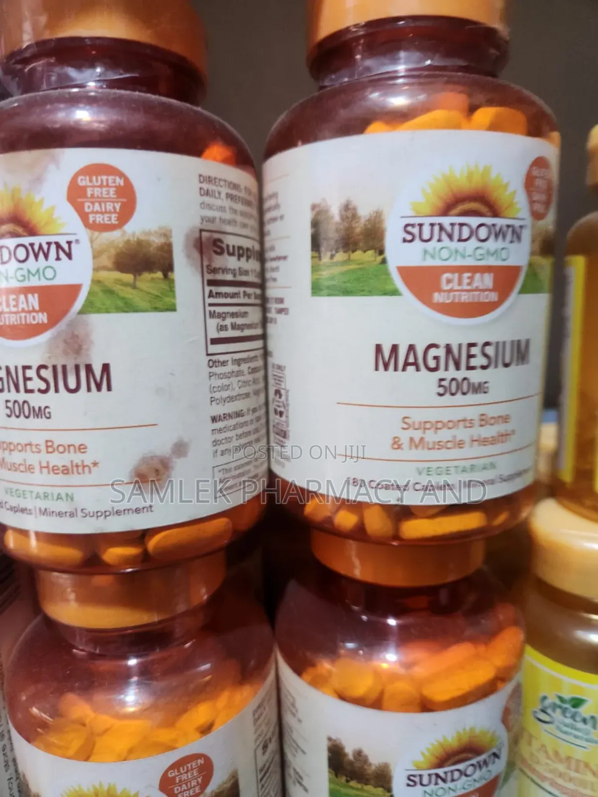 Sundown Naturals Magnesium, 500 Mg (180 Coated Caplets) Vegetarian