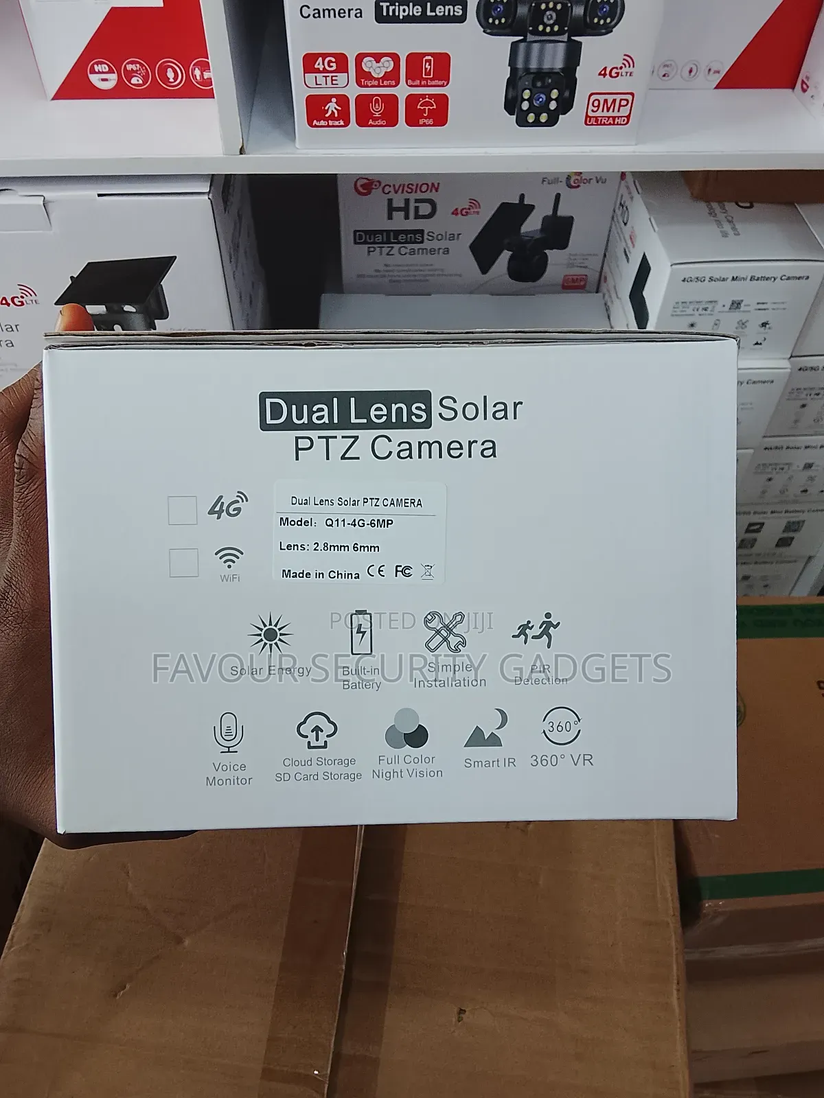 4g Dual Lens Solar Camera 6mp