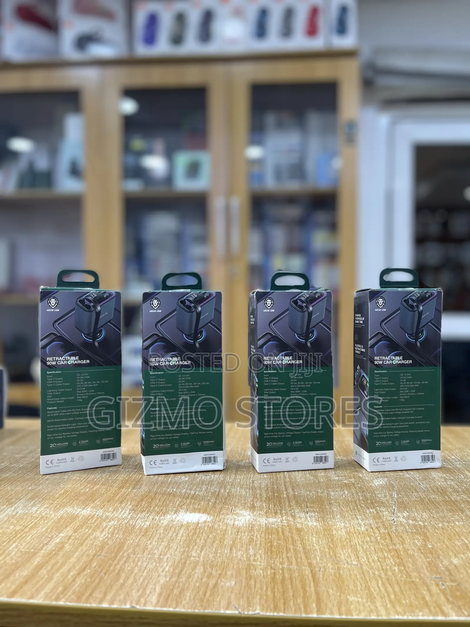 Brand New Retractable 90w Car Charger