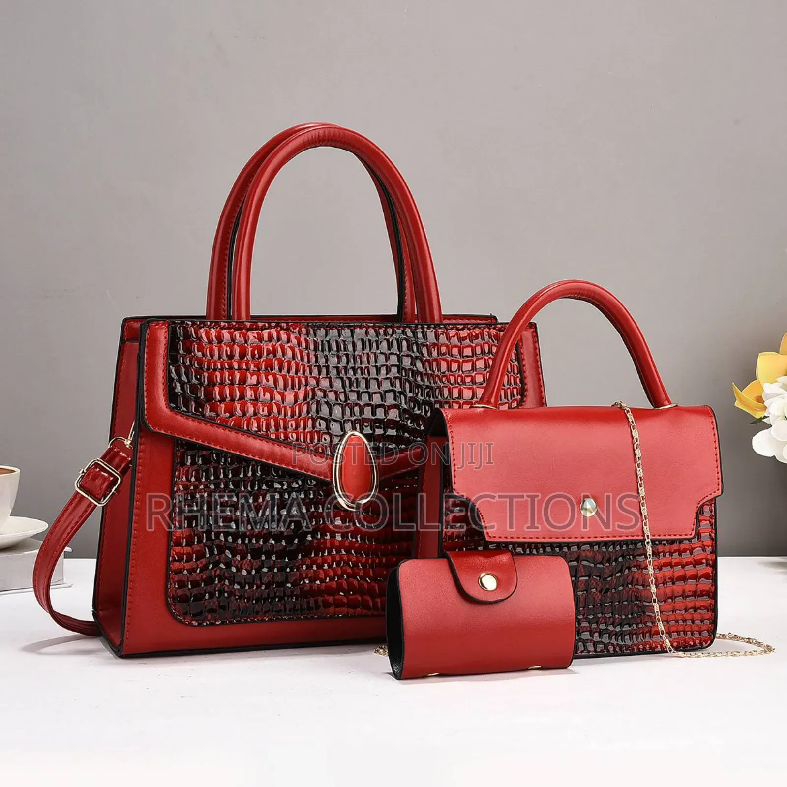 3pcs Classic Luxury Quality Leather Bag