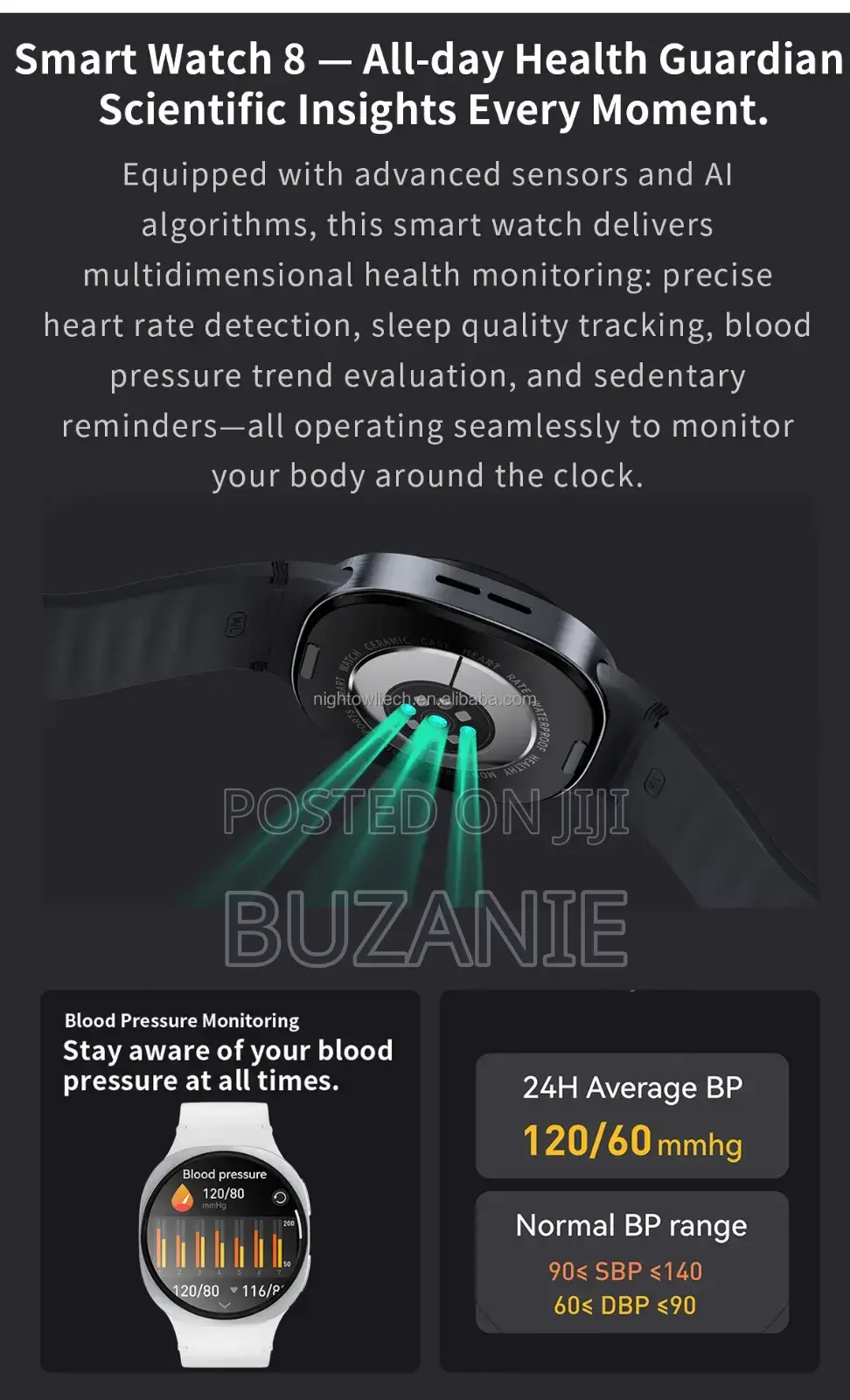 Hd8mini Watch 8 Look Smartwatch Health Tracker Amoled Watch