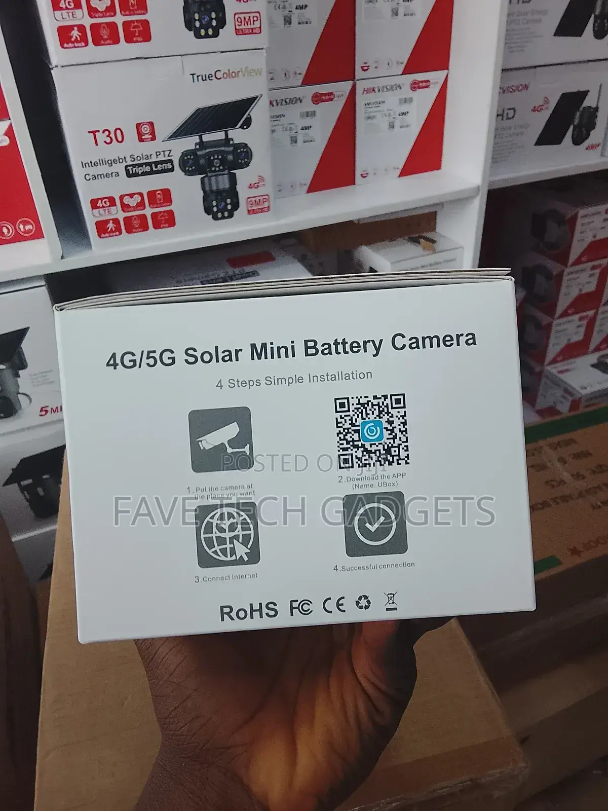 4g Ubox Solar Powered Battery Camera