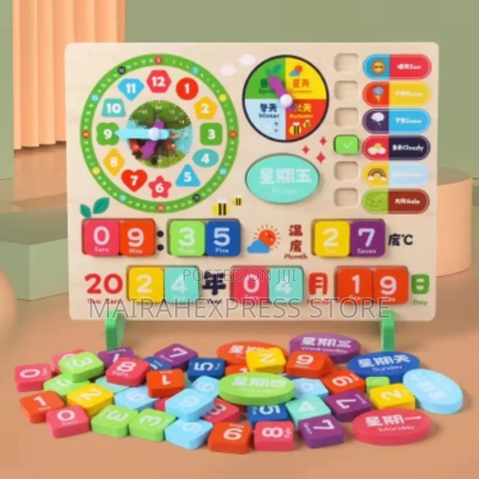 Multifunctional Montessori Clock (D4r3t).