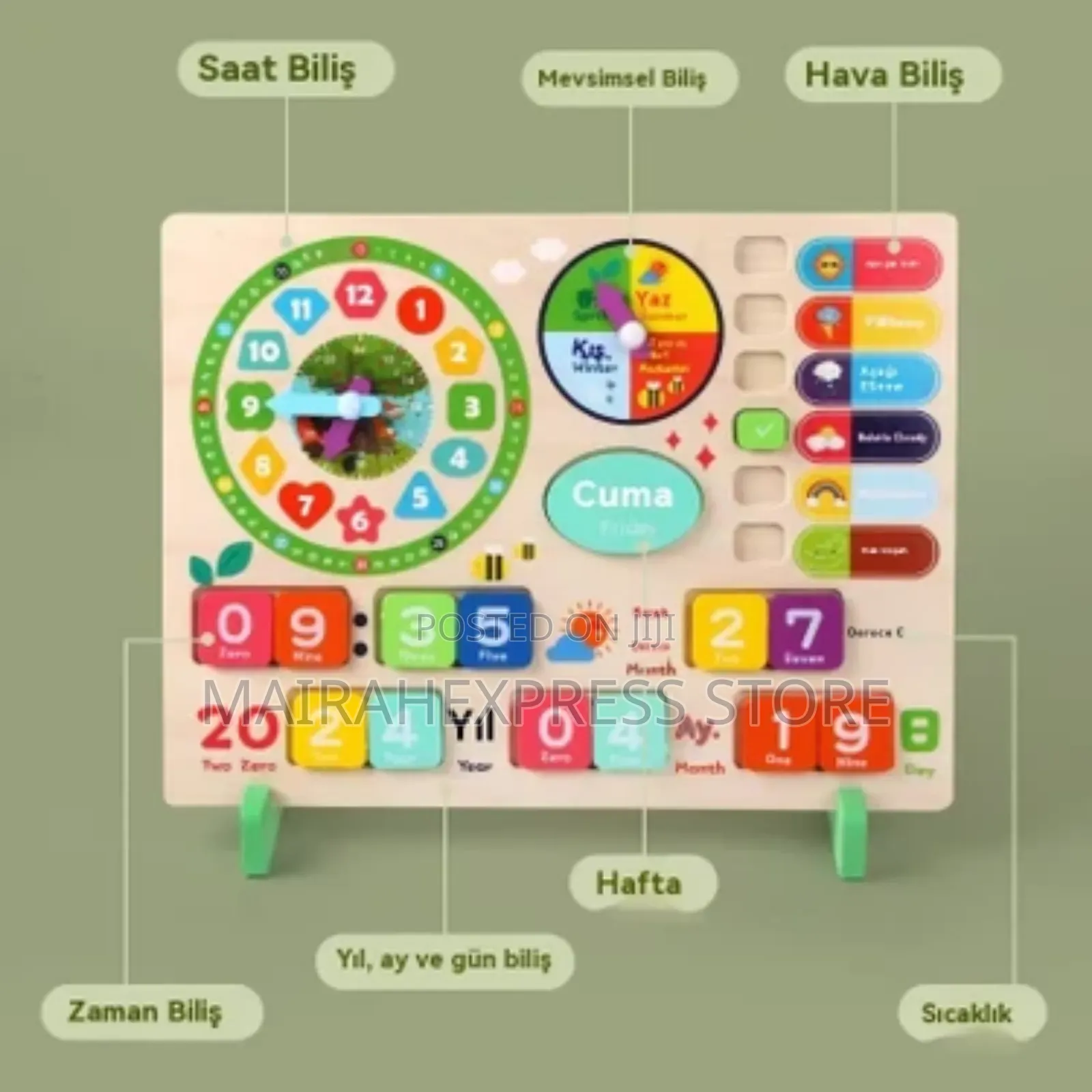 Multifunctional Montessori Clock (D4r3t).