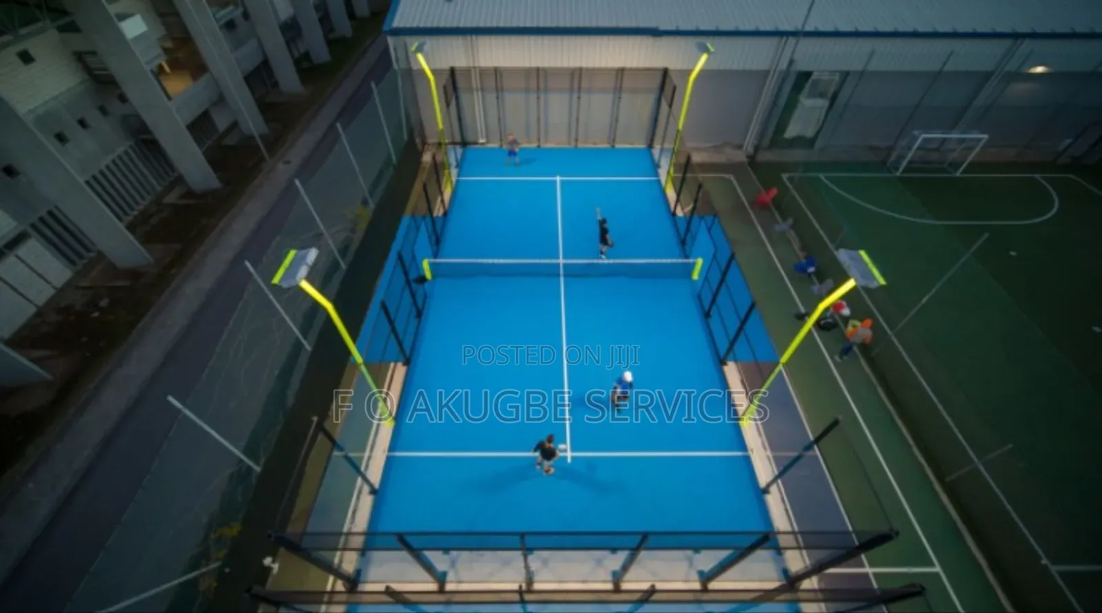 Basketball and Long Tennis Court Construction