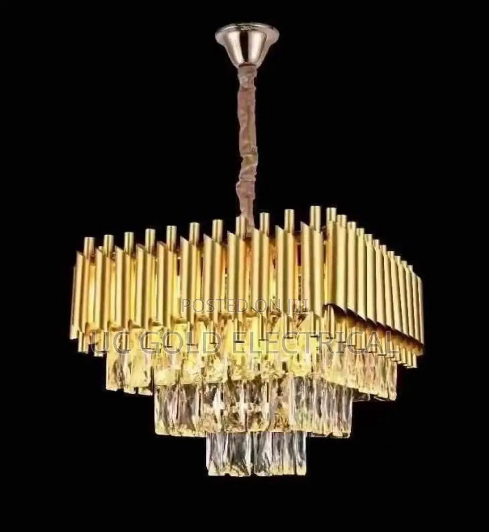 Luxury Crystal Pendant Lamp Modern Villa Living Room Lights Lustre