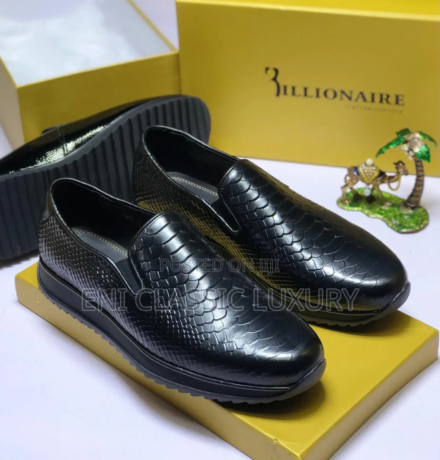 High Quality Luxury Men's Flat Shoes Billionaire Well Branded Package