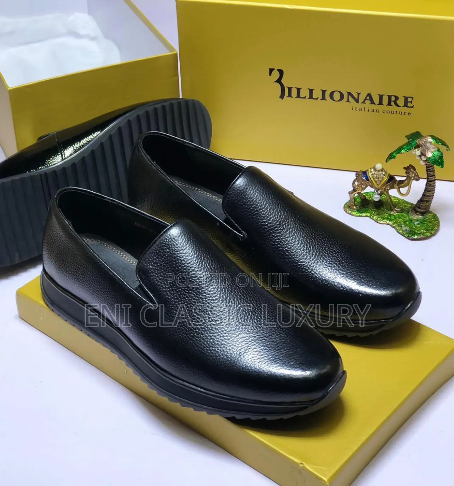 High Quality Luxury Men's Flat Shoes Billionaire Well Branded Package