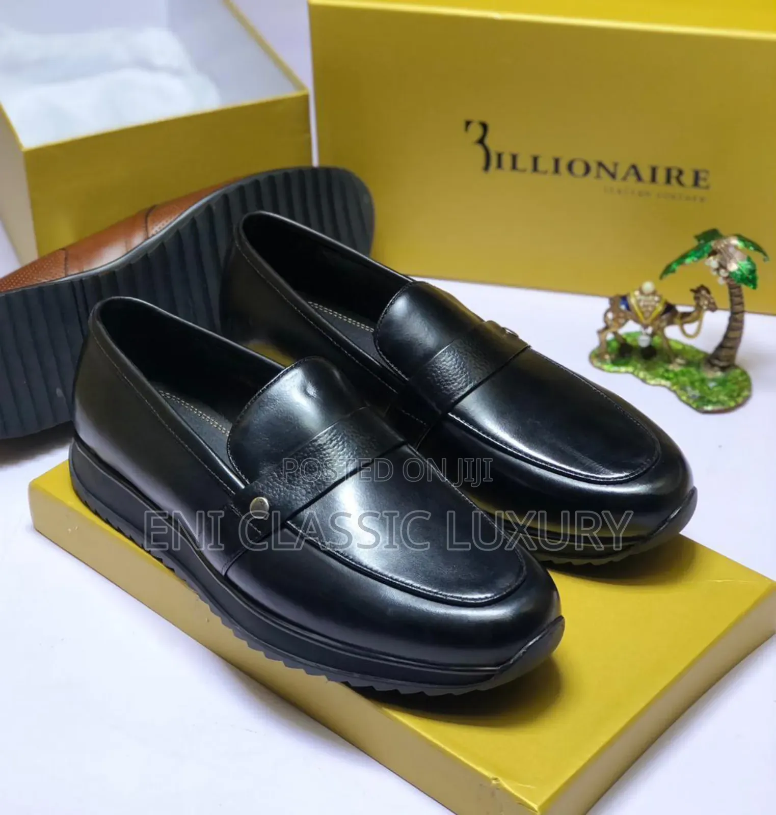 High Quality Luxury Men's Flat Shoes Billionaire Well Branded Package