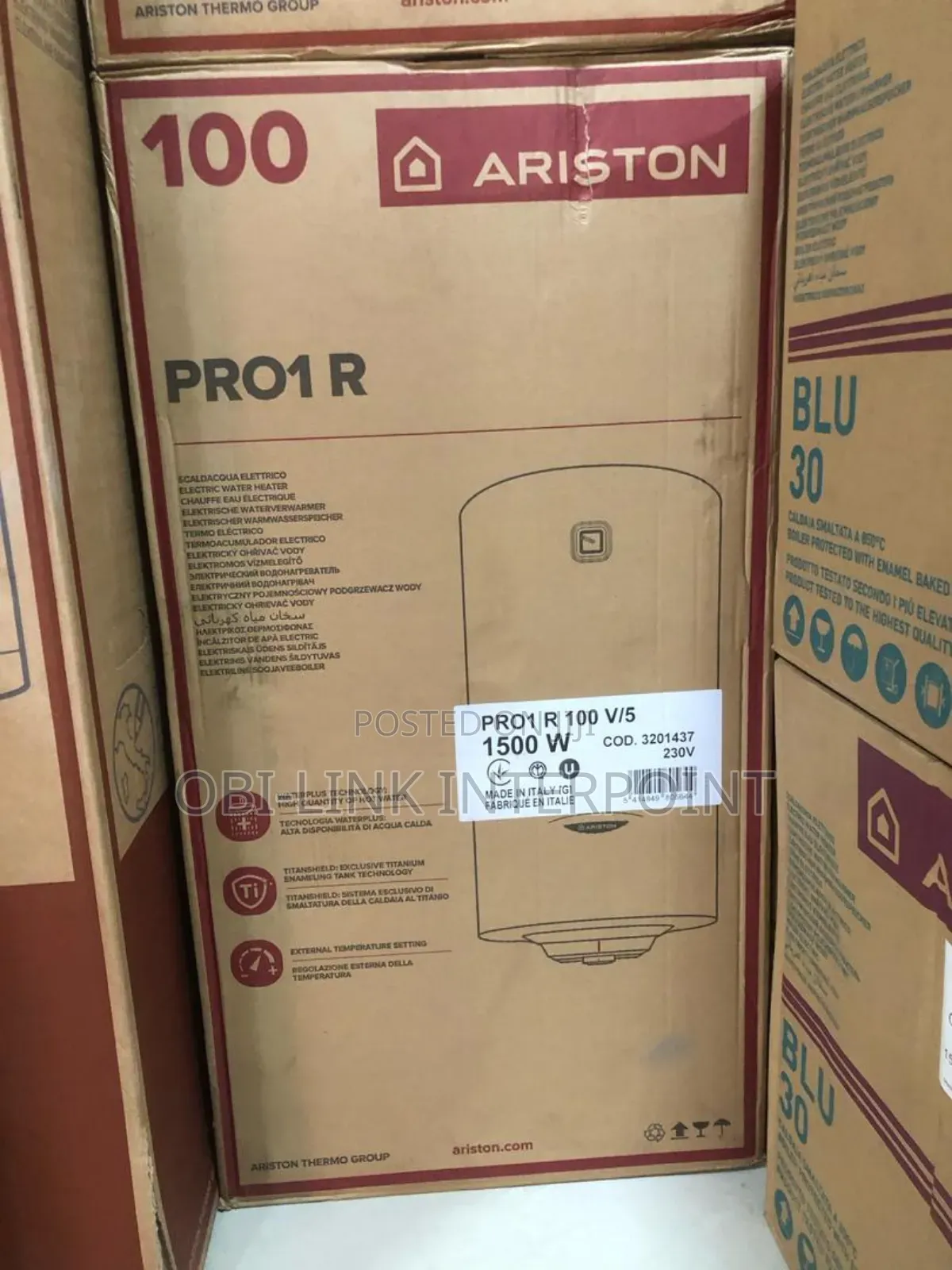 100 LTRS Ariston Pro1 ( Vertical)
