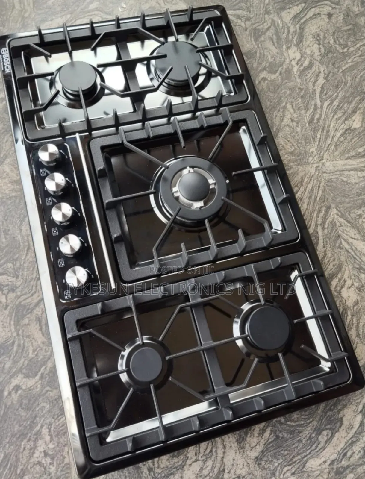 Original High Quality Bosch Black Stainless Steel Built-in Gas Cooker