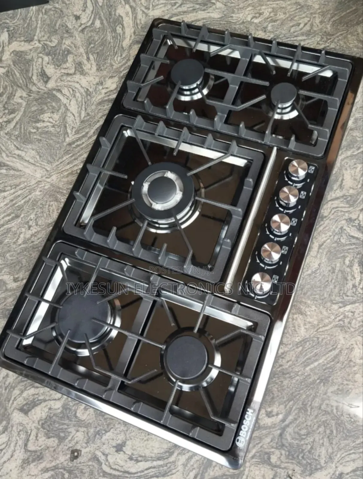 Original High Quality Bosch Black Stainless Steel Built-in Gas Cooker