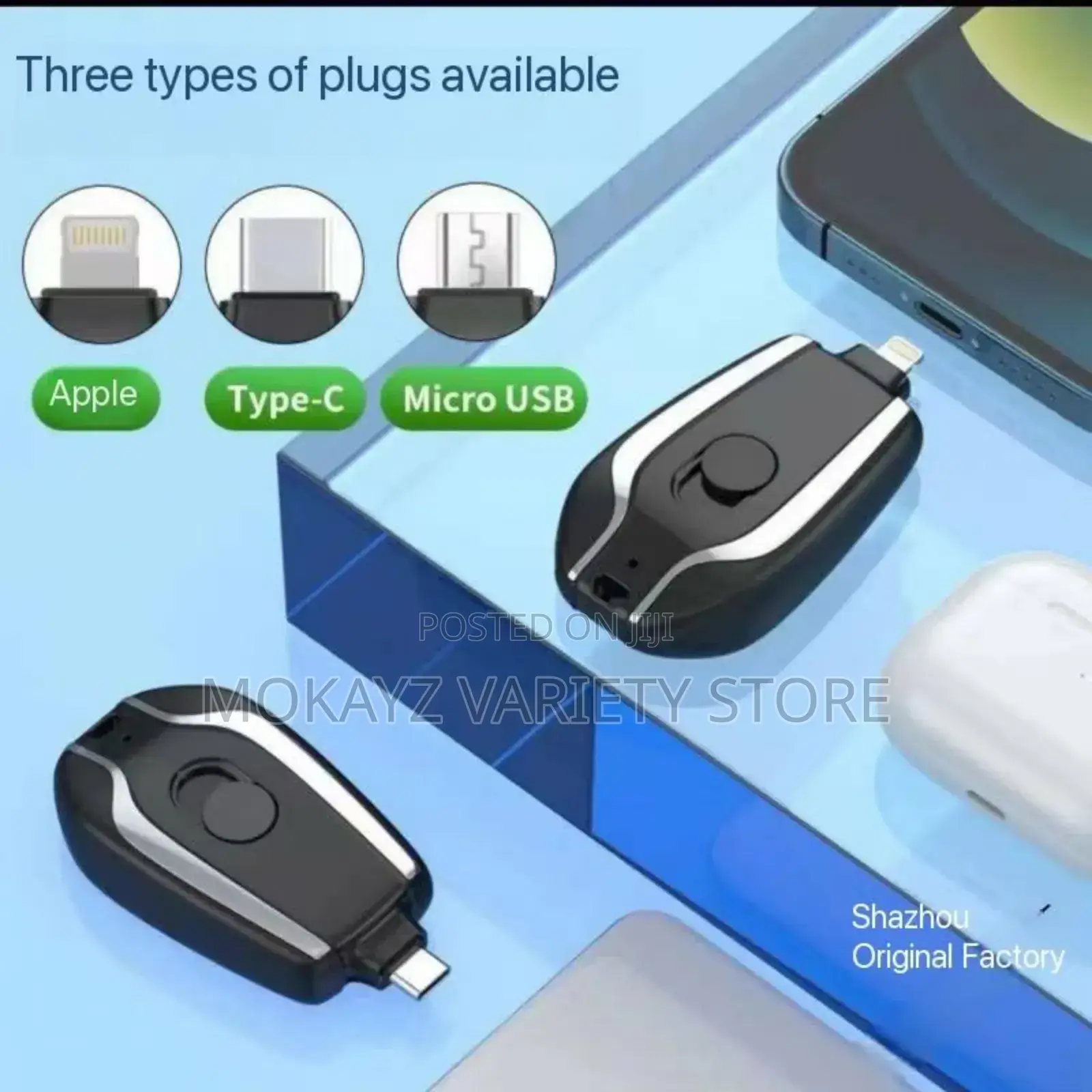 Mini New Power Pod Keychain Emergency Charger
