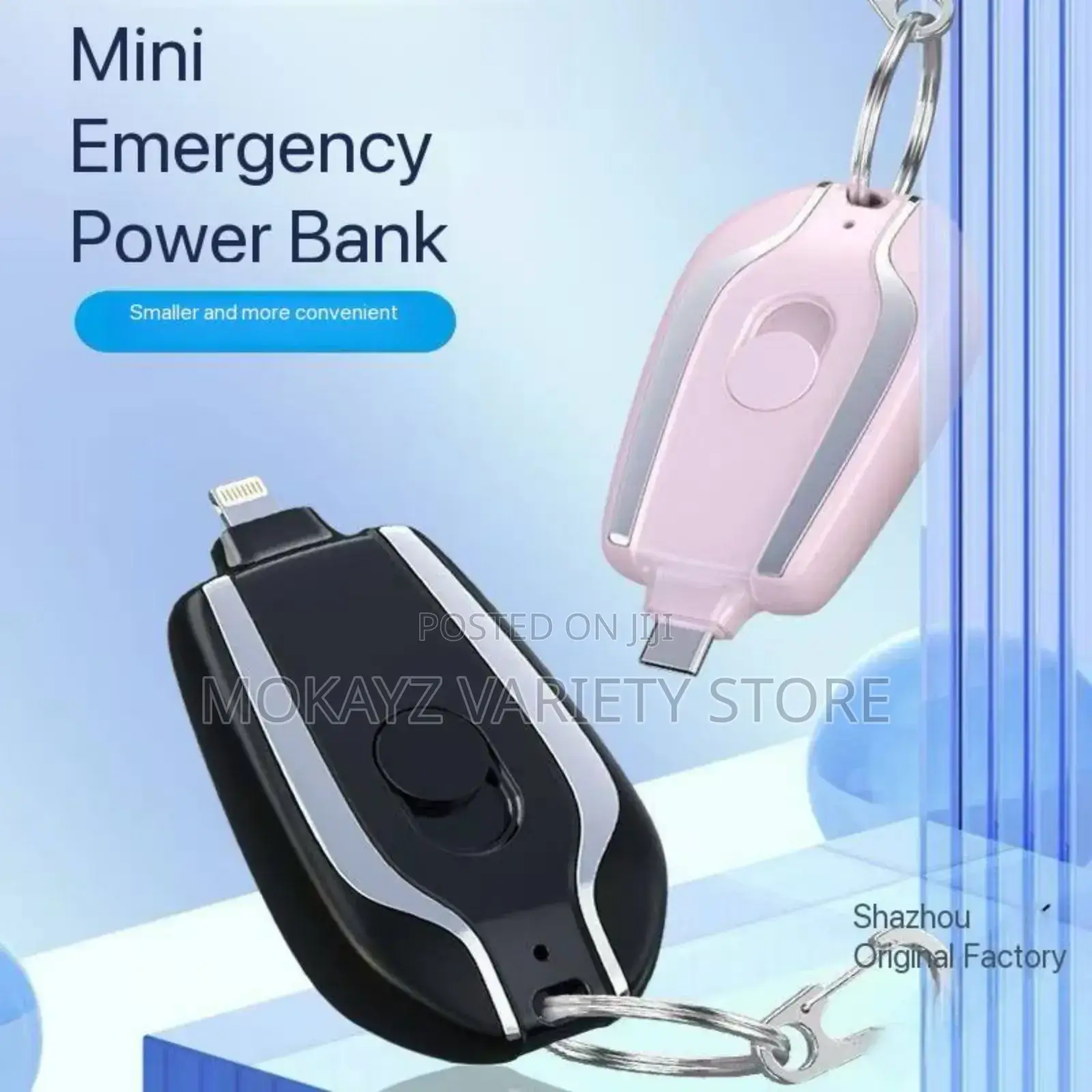 Mini New Power Pod Keychain Emergency Charger