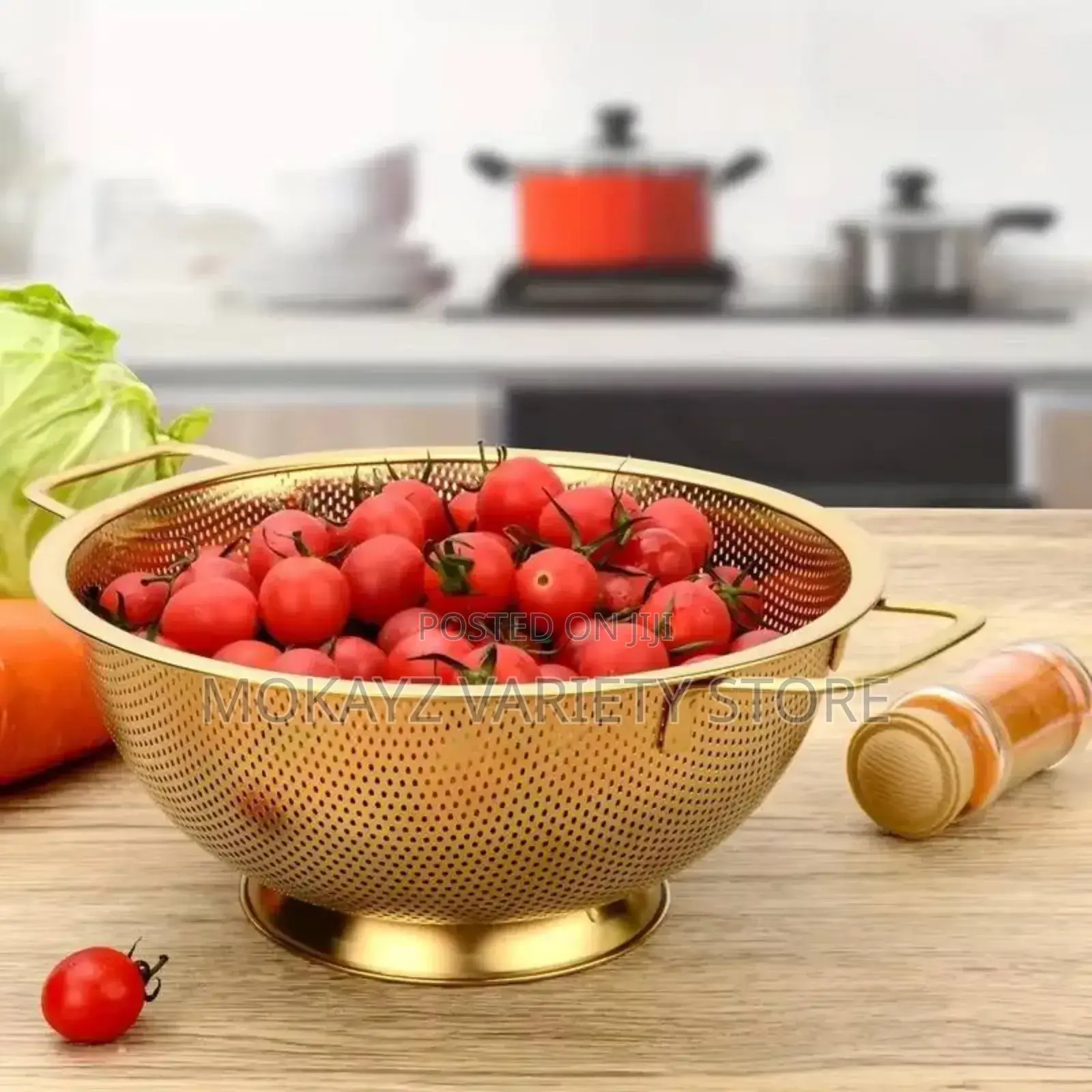 High Quality Stainless Steel Golden Colander(Big)