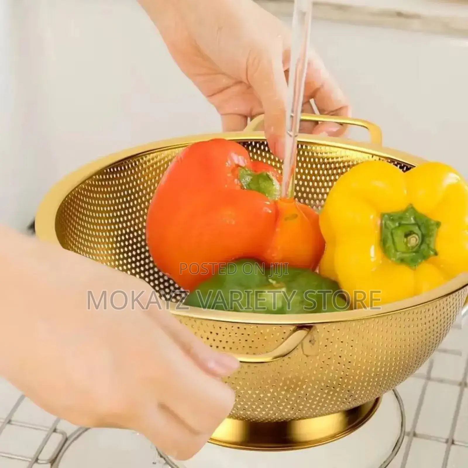 High Quality Stainless Steel Golden Colander(Big)