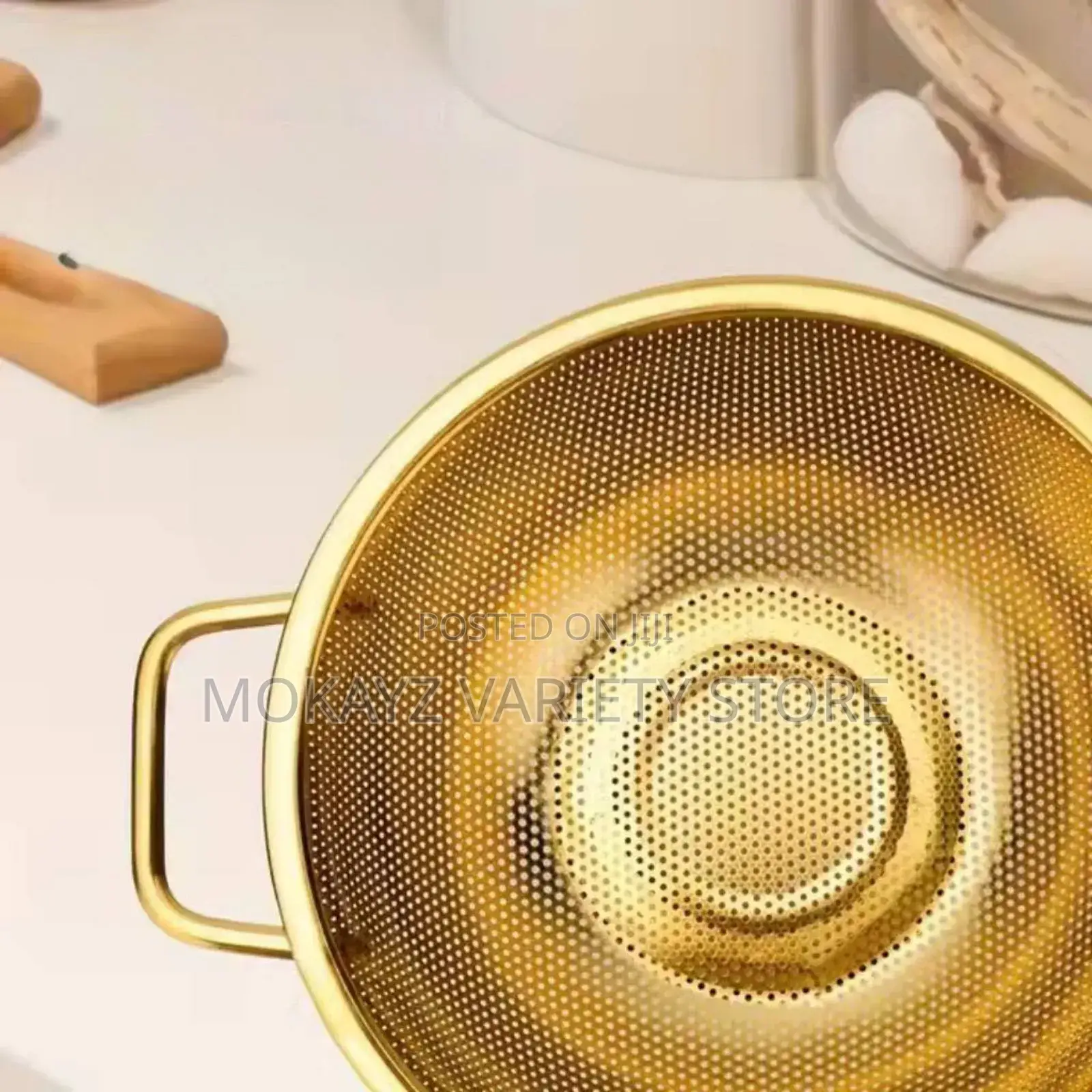 High Quality Stainless Steel Golden Colander(Big)
