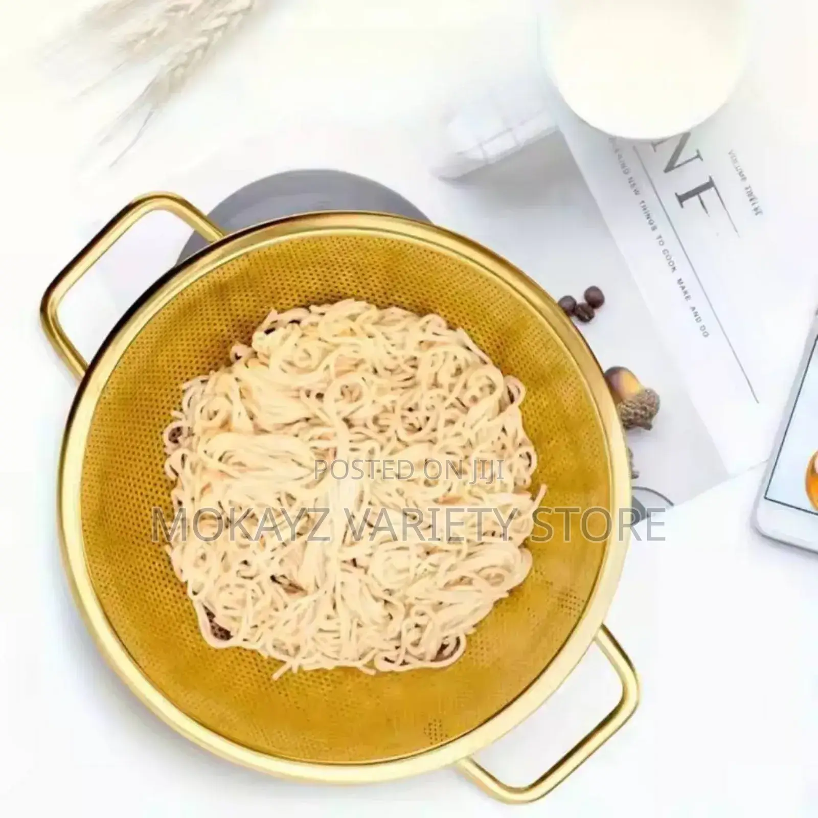 High Quality Stainless Steel Golden Colander(Big)