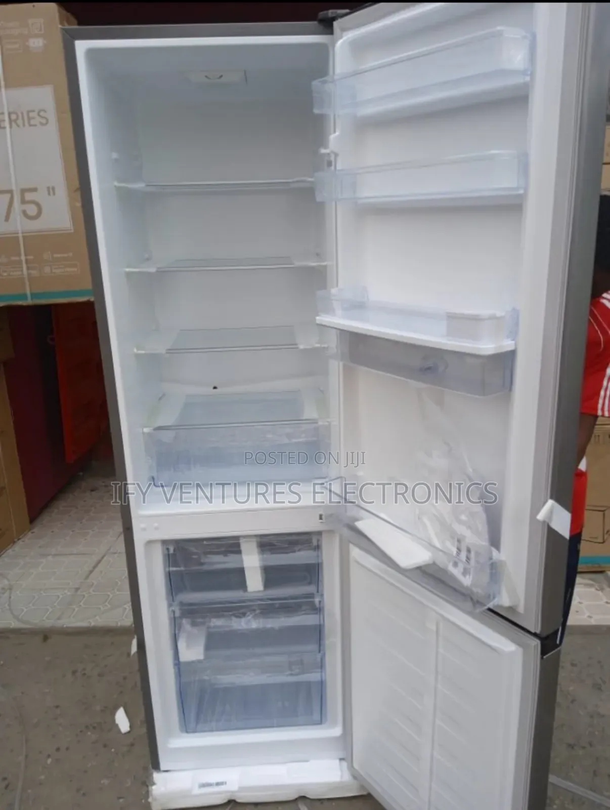 264 Liters Hisense Double Door Bottom Freezer Refrigerator & Dispenser
