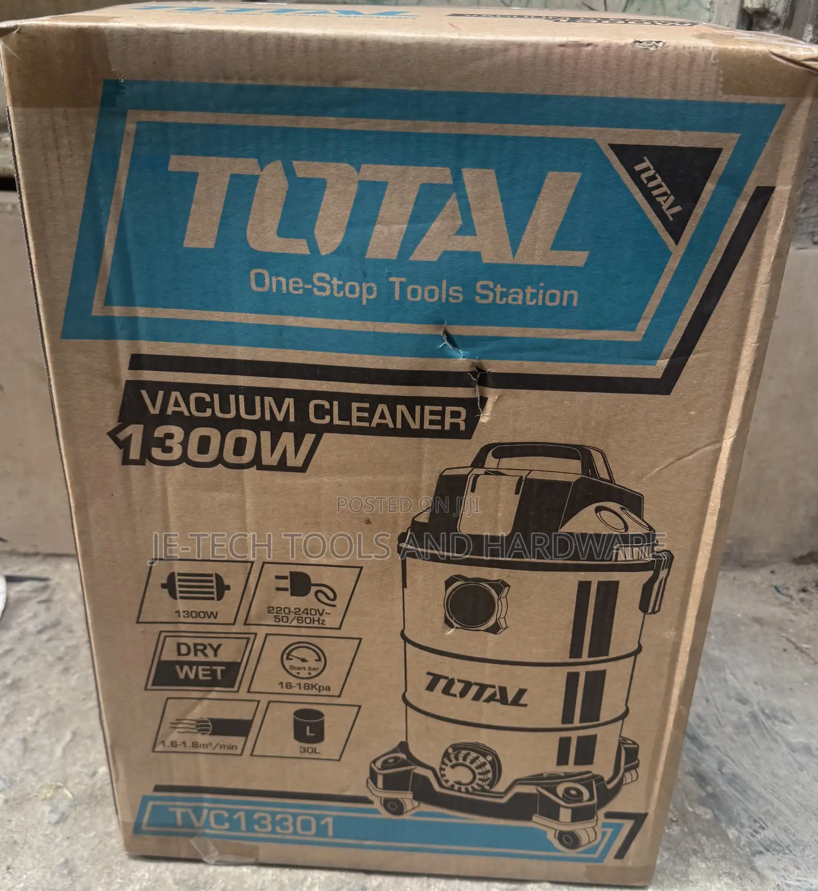 1300w Total Wet & Dry Vacuum 30liter