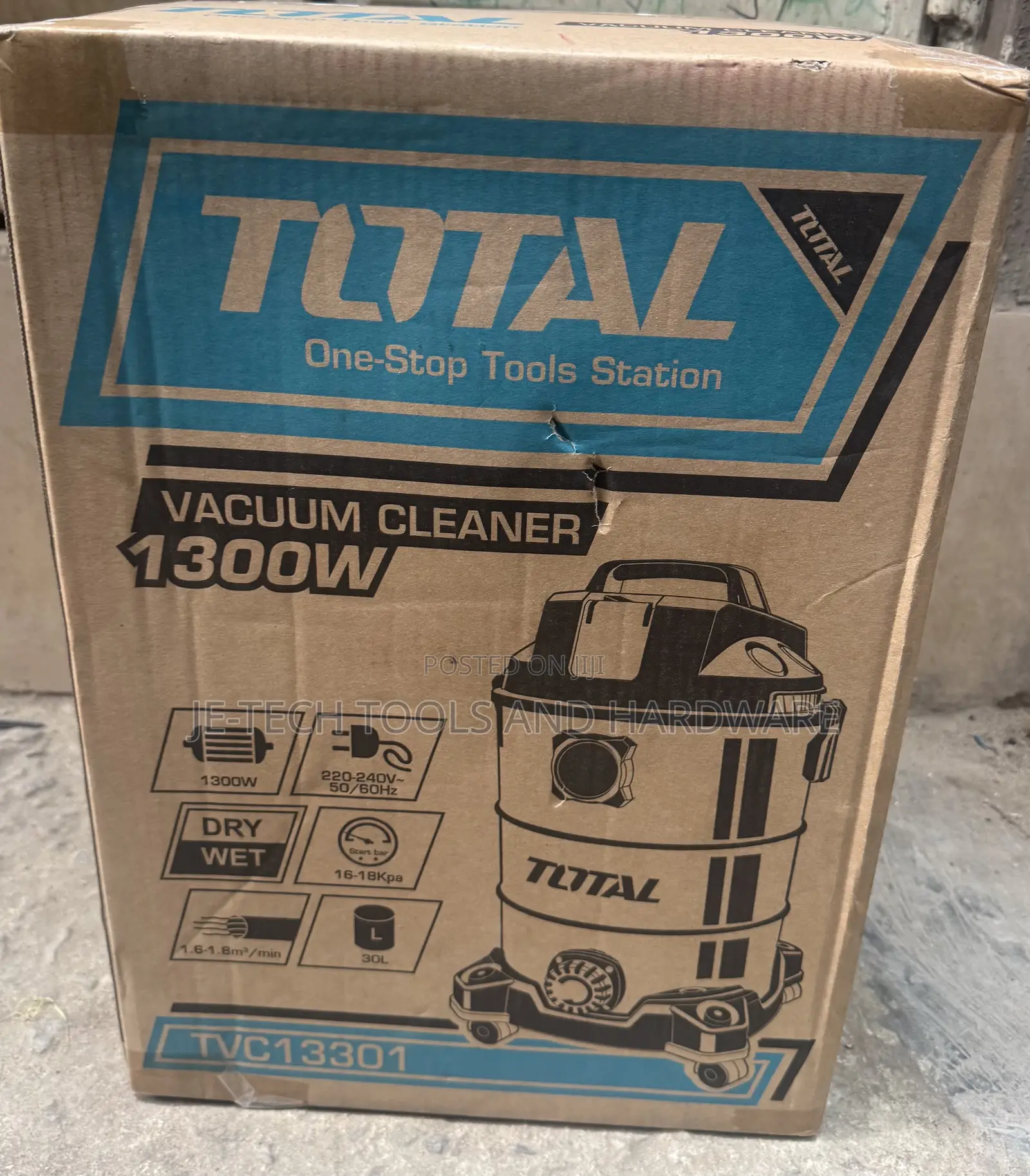 1300w Total Wet & Dry Vacuum 30liter