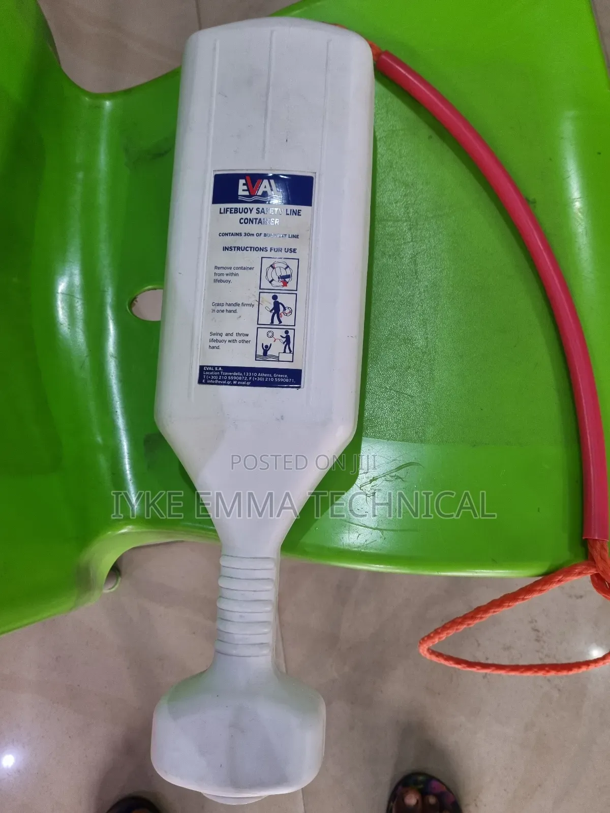 Encapsulated Life Buoy Rescue Line