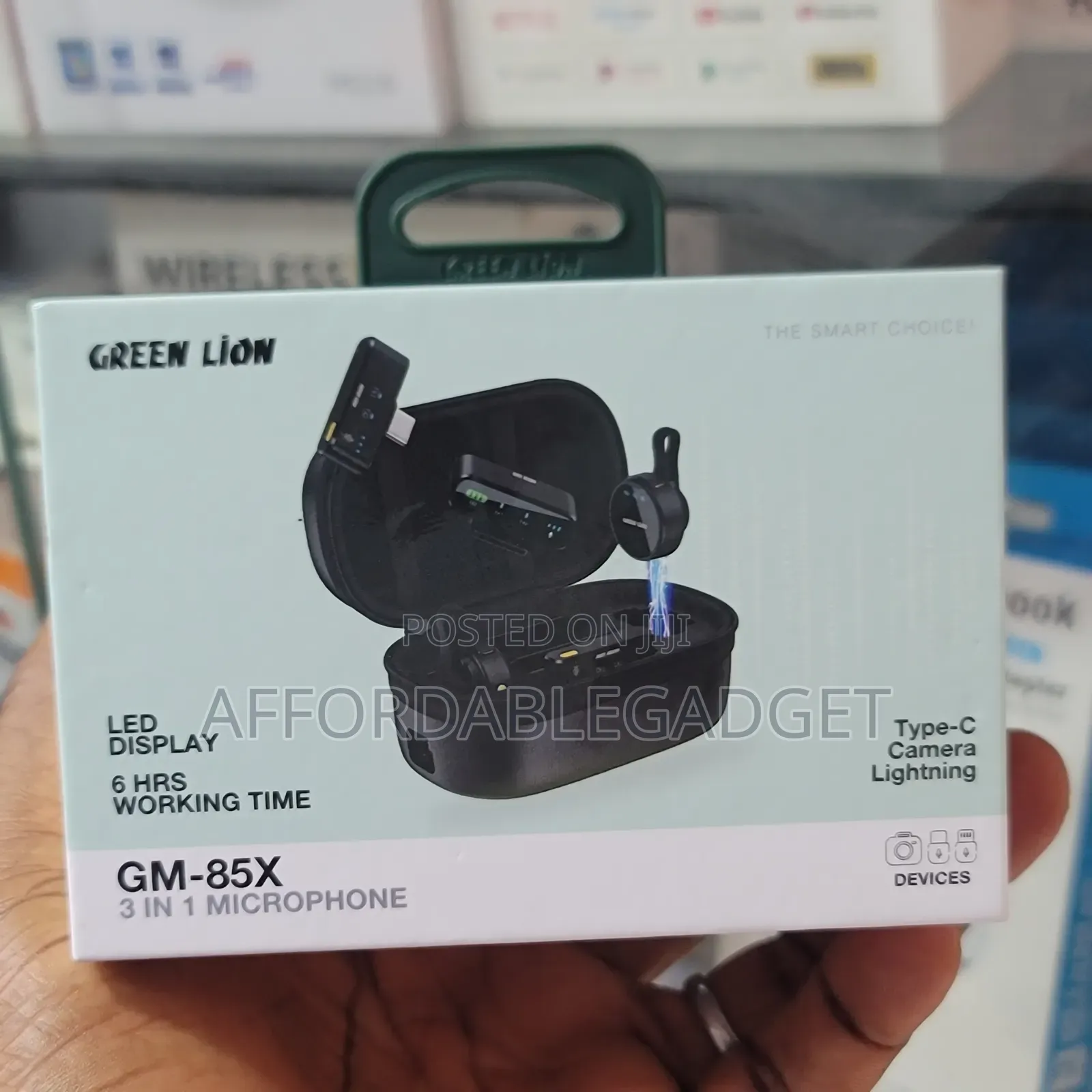 Green Lion Magnetic Wireless Mic With Good Noise Cancellation