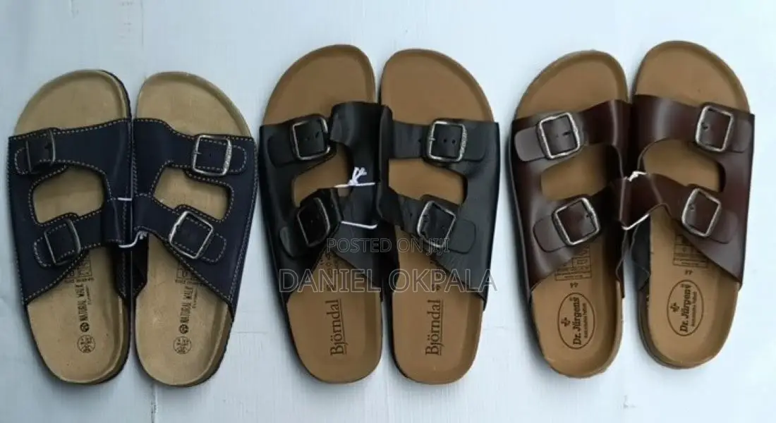 Leather Casual Palm Slippers