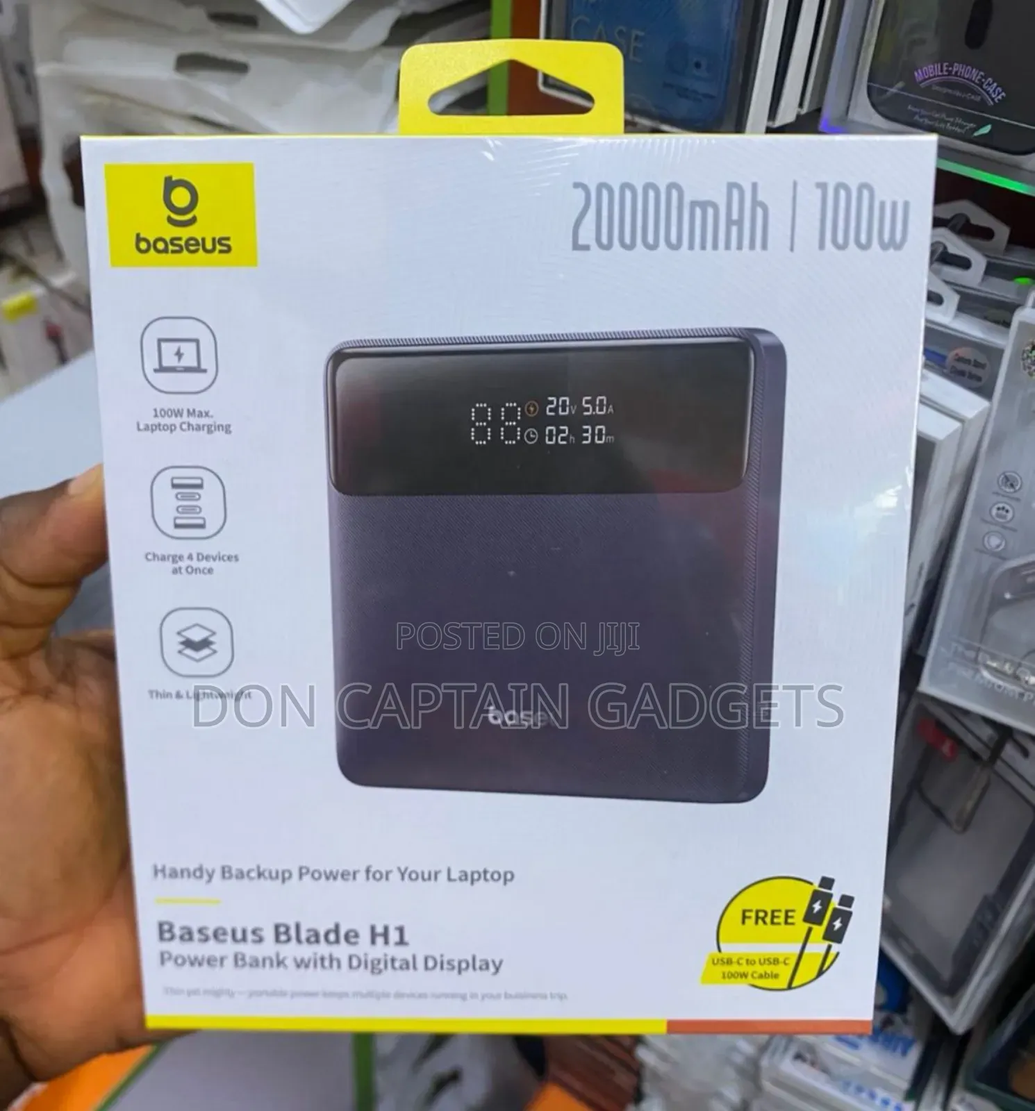 Baseus Blade 100w / 20000mah Laptop Power Bank