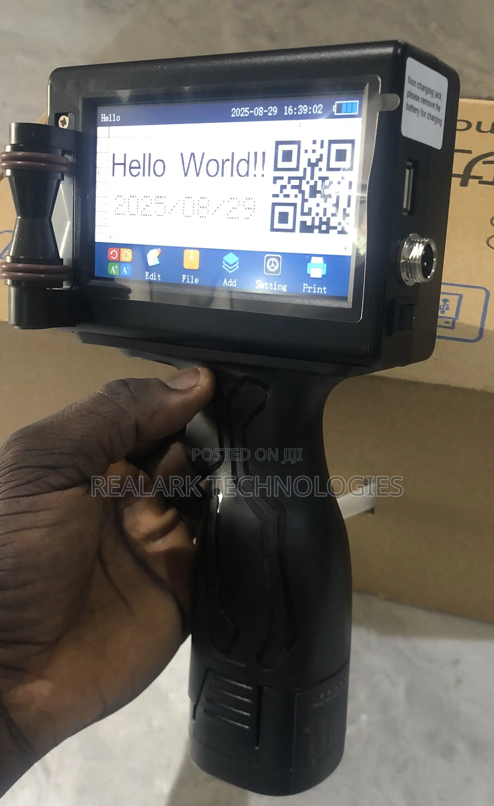 Portable Intelligent Code Printer
