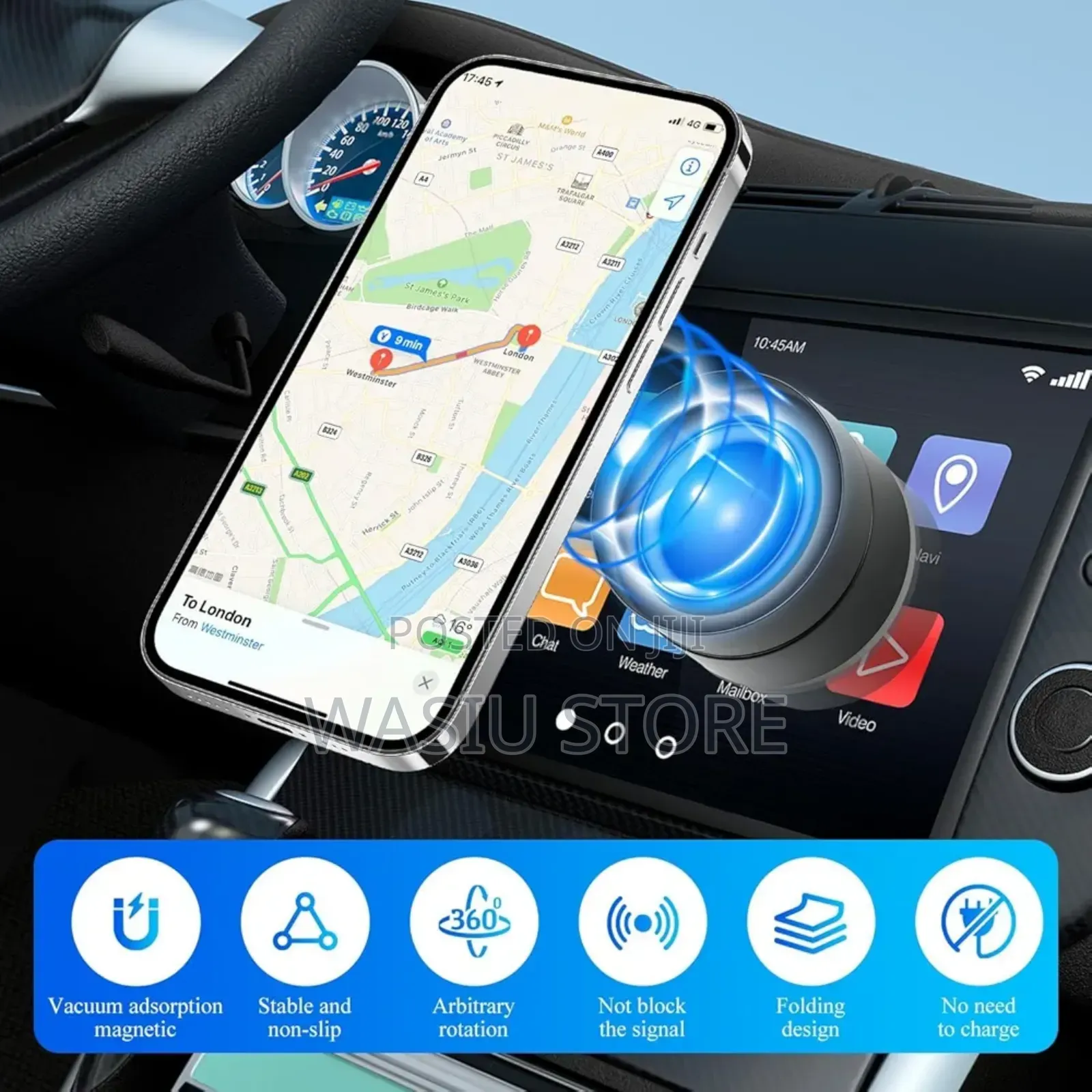 Vaccum Suction Magnetic Support Phone Holder