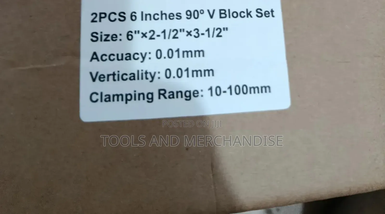 V Block Set 6"