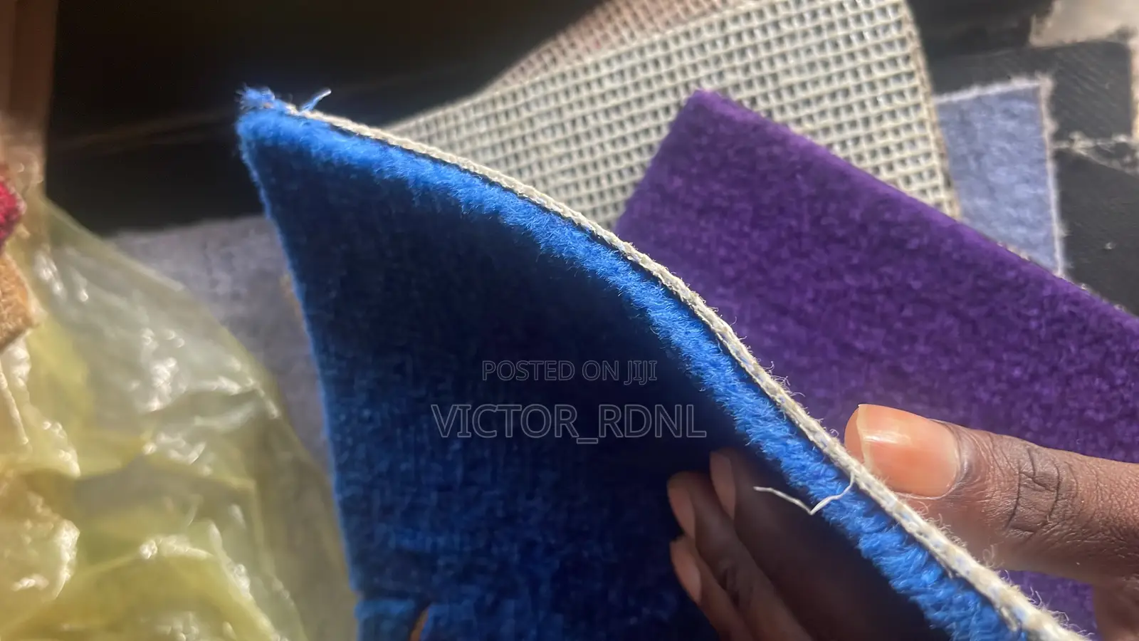 High Quality Blue Wall to Wall Rug