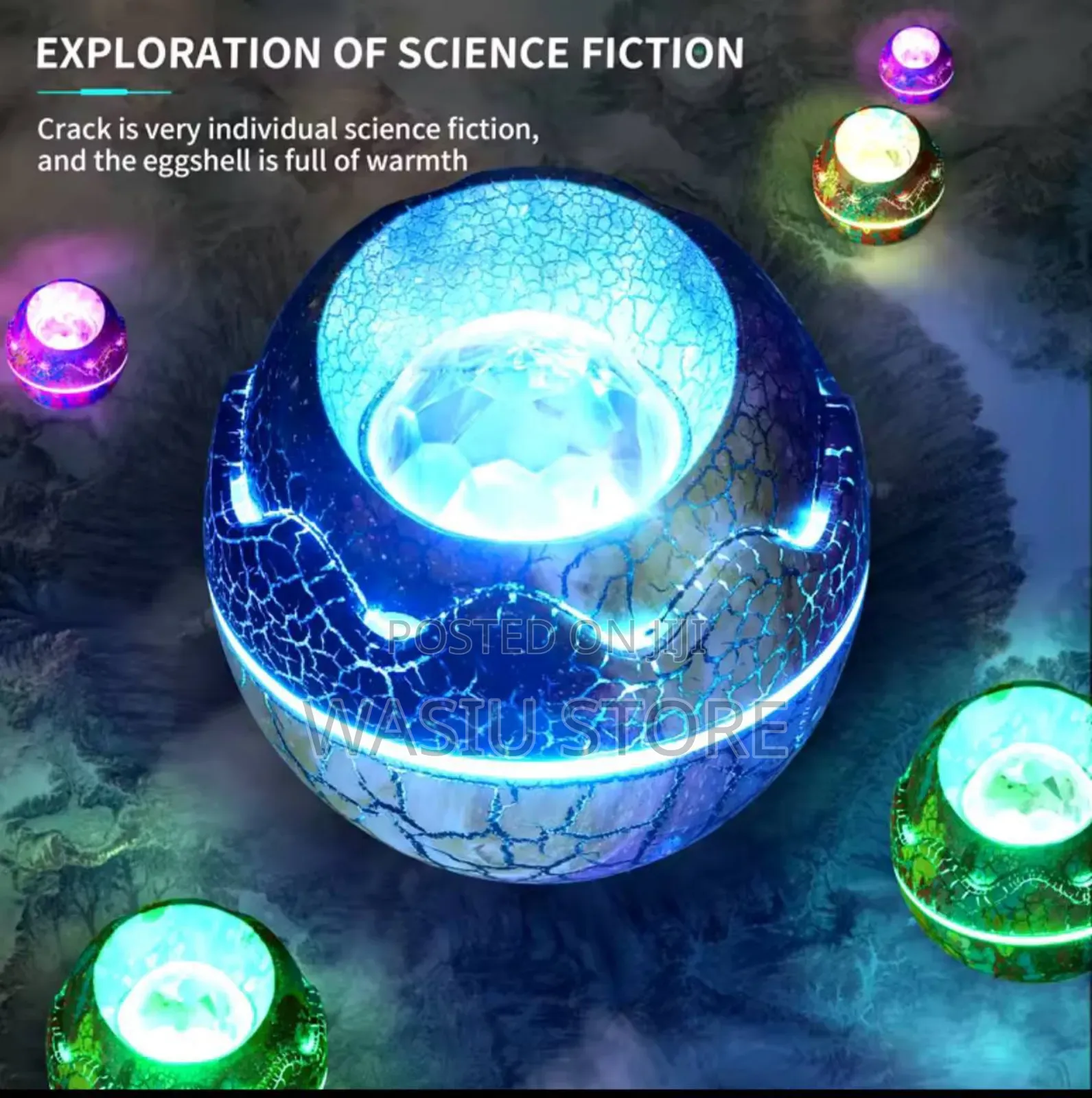 Dinasour Egg Galaxy Starry Nightlight Projector