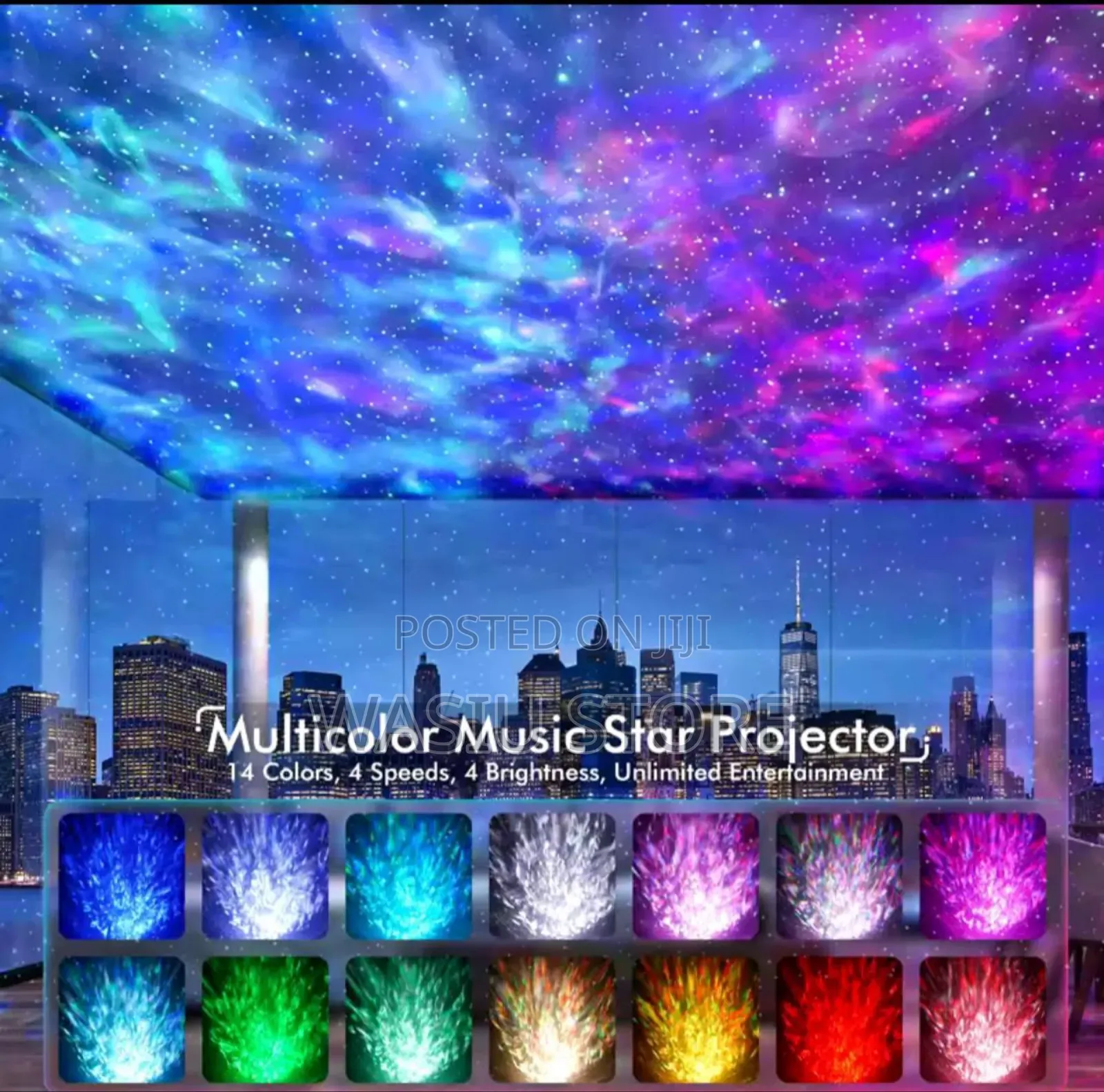 Dinasour Egg Galaxy Starry Nightlight Projector