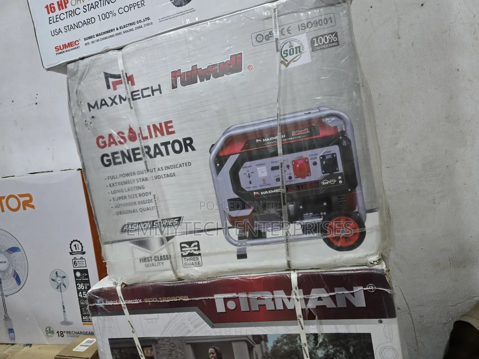 This Is Maxmech 15kva Petrol Generator 100% Copper Coil