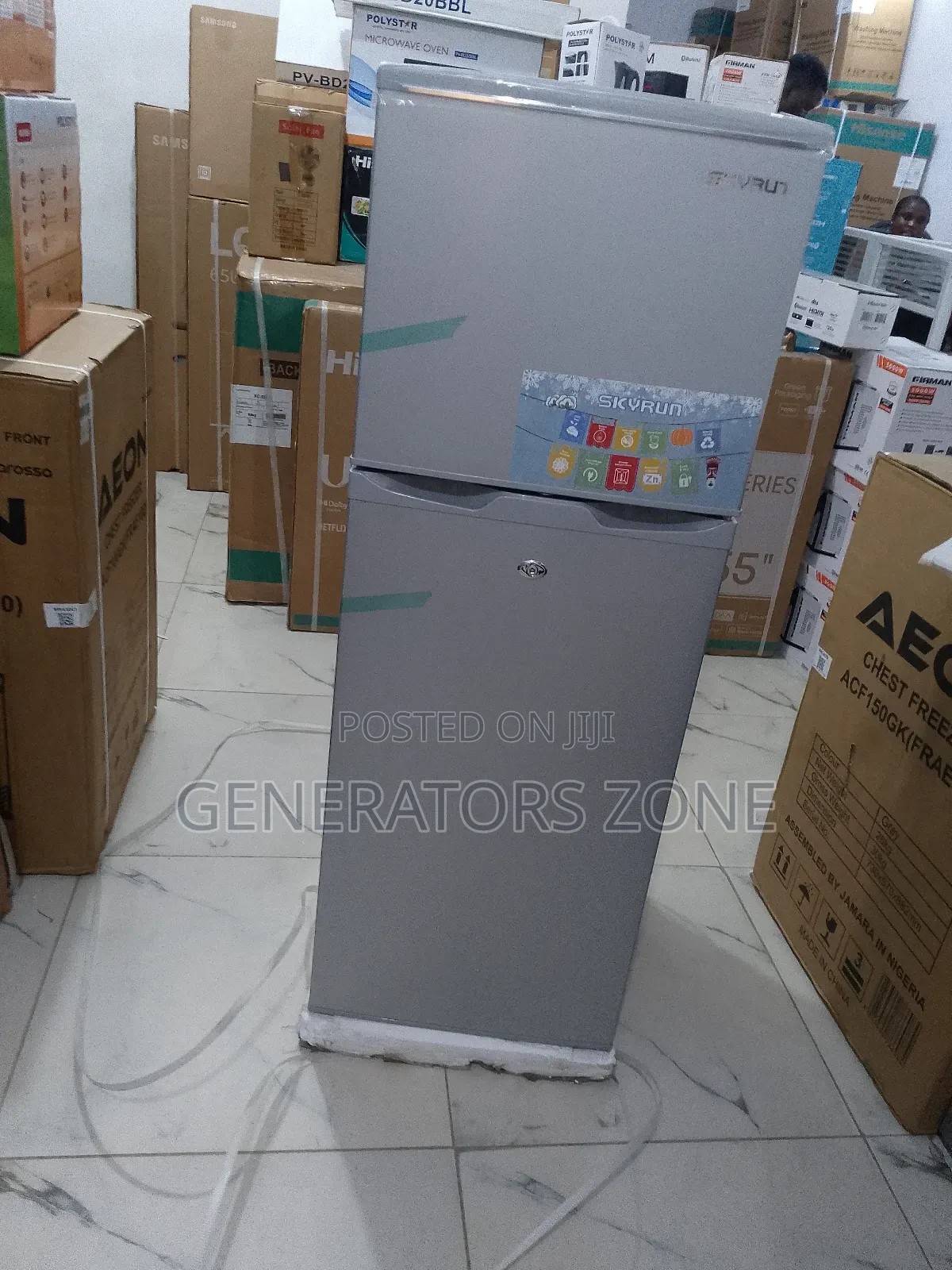 Skyrun 138hc Double Door Refrigerator 138l – Ideal for Small Families
