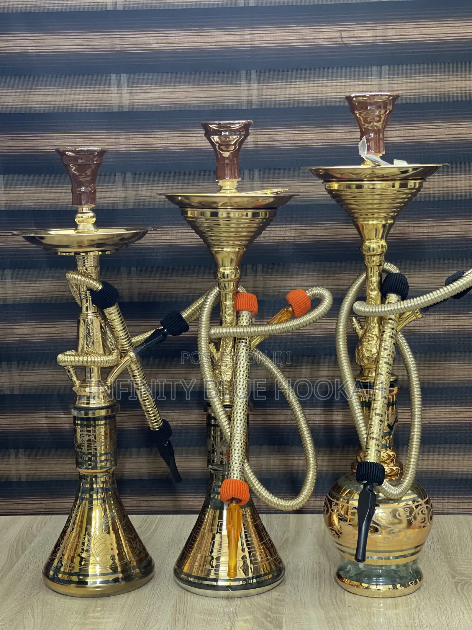 Golden Egyptian Hookah Code 0213