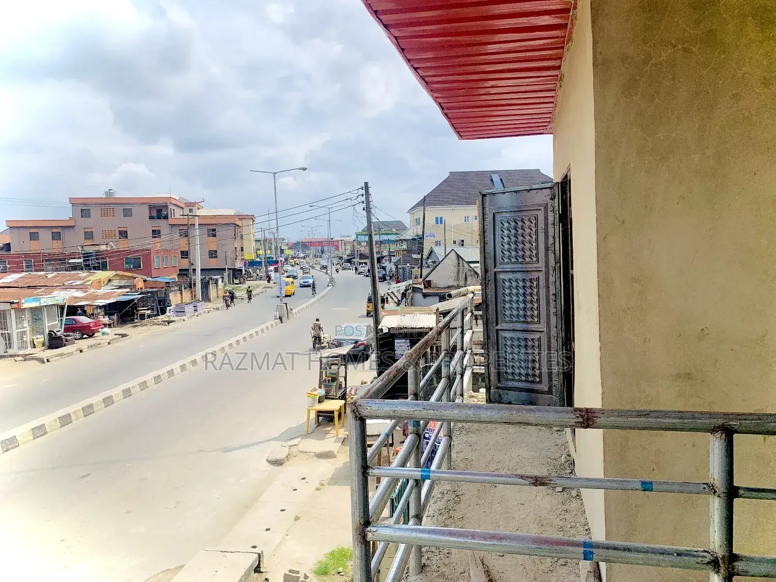 A Newly Built Shops Facing the Major Road