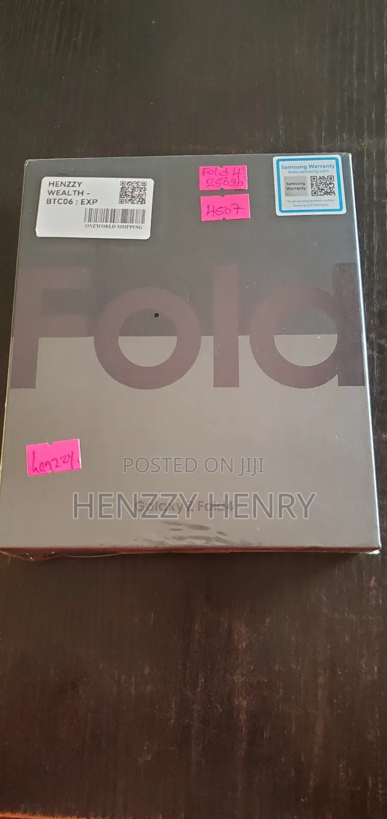 New Samsung Galaxy Z Fold4 256 GB Black