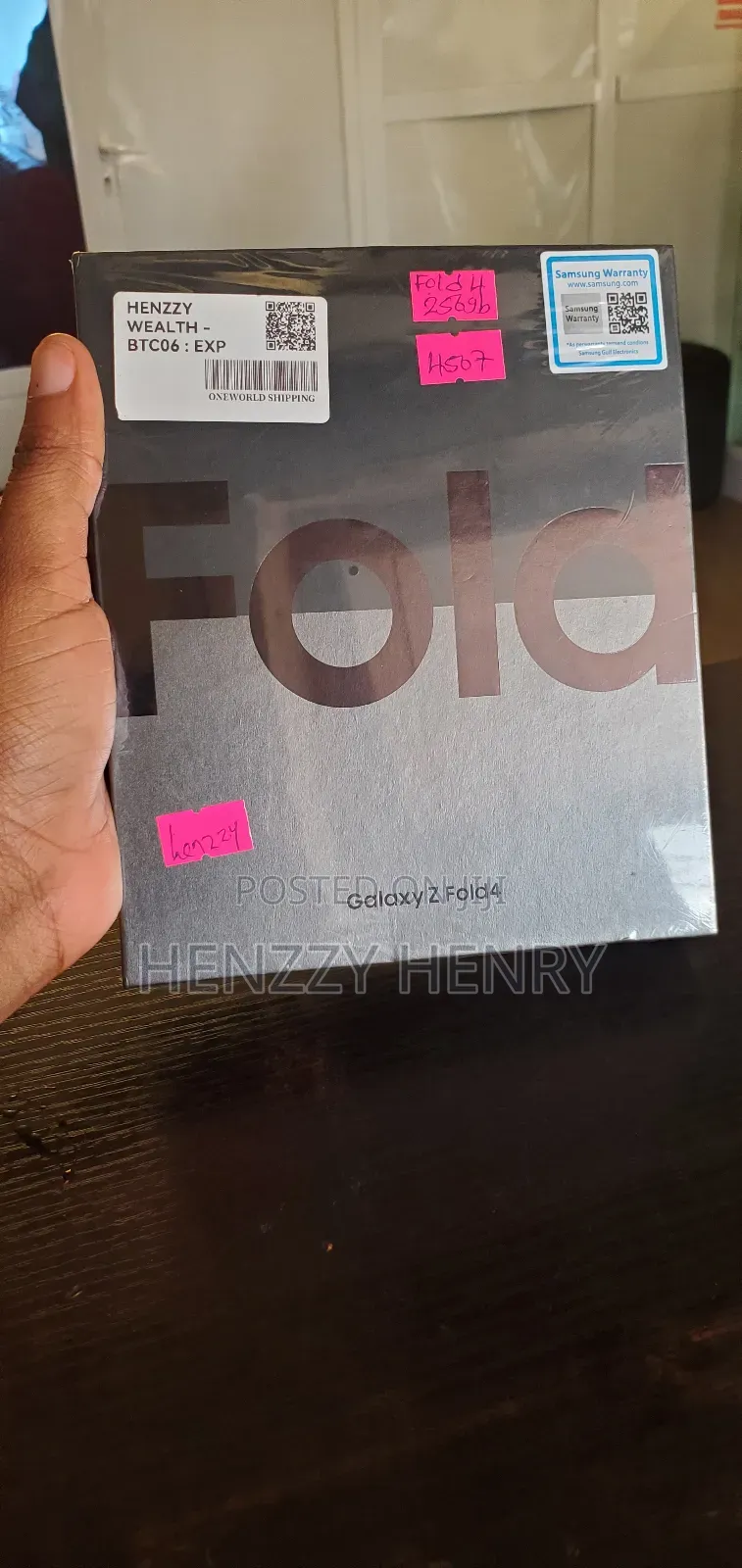 New Samsung Galaxy Z Fold4 256 GB Black