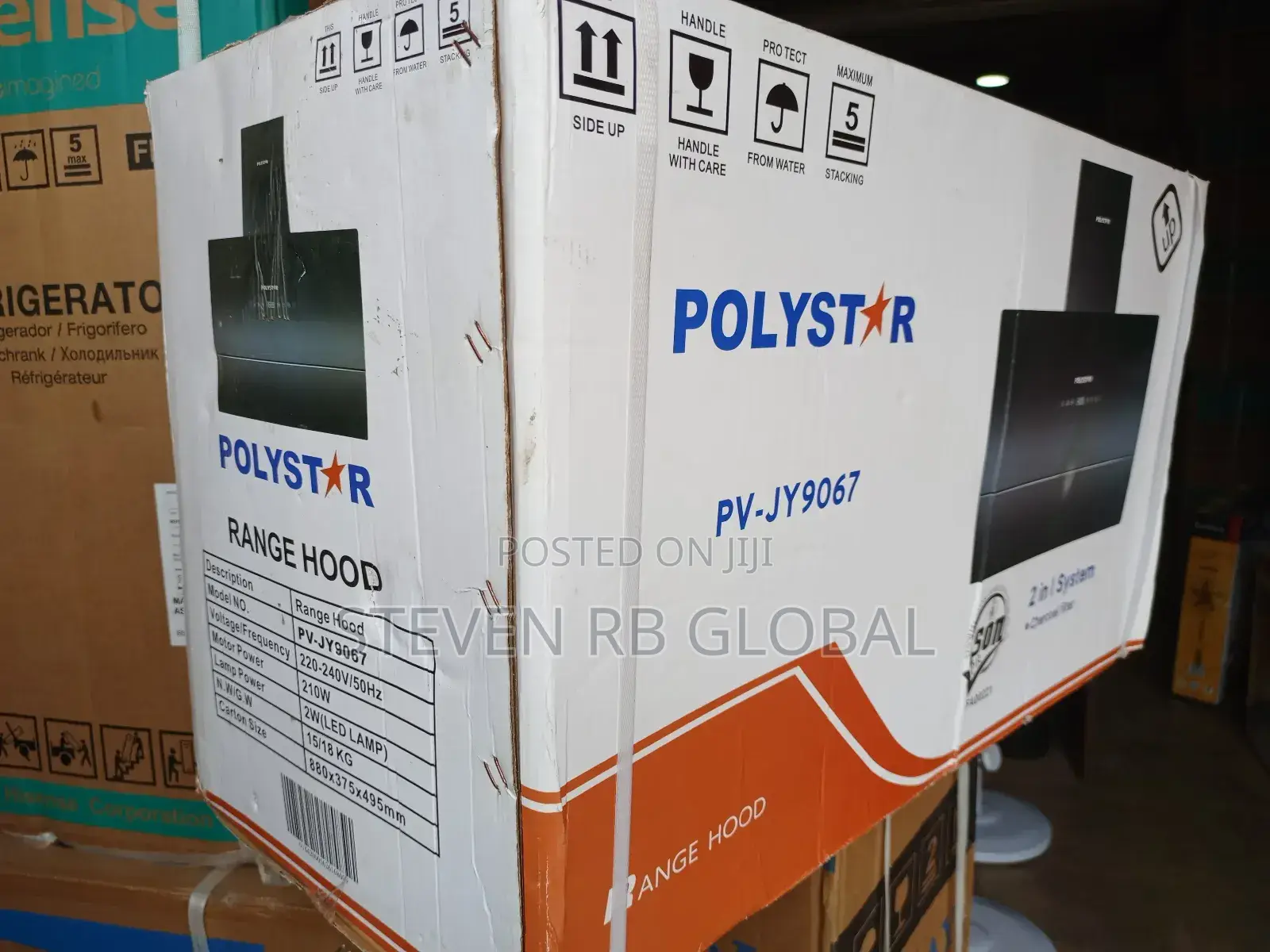 Polystar 60x90cm Rangehood With Charcoal Filter | Pv-Jy9067
