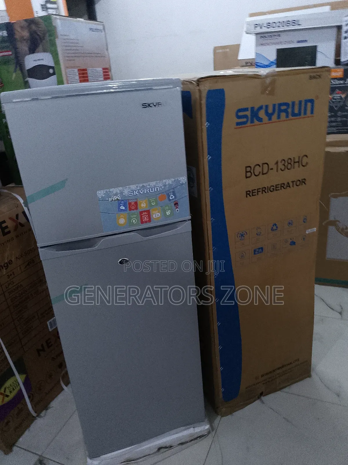 Skyrun 138hc Double Door Refrigerator 138l – Good Performance