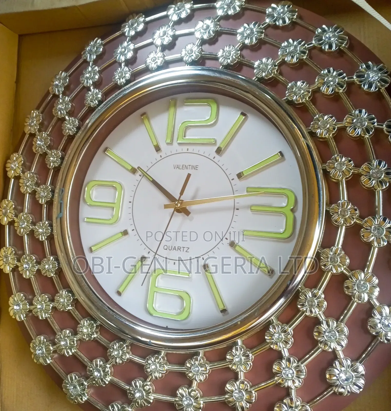 Elegant Wall Clock Ws-010/Bm Set