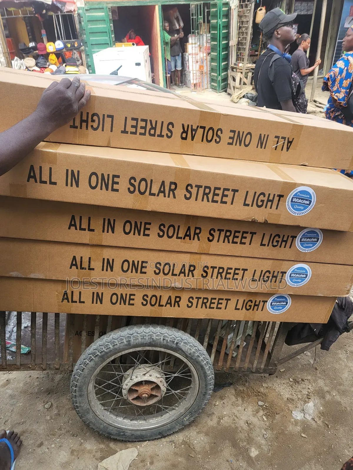All in One Solar Street Light Wakatek 100w