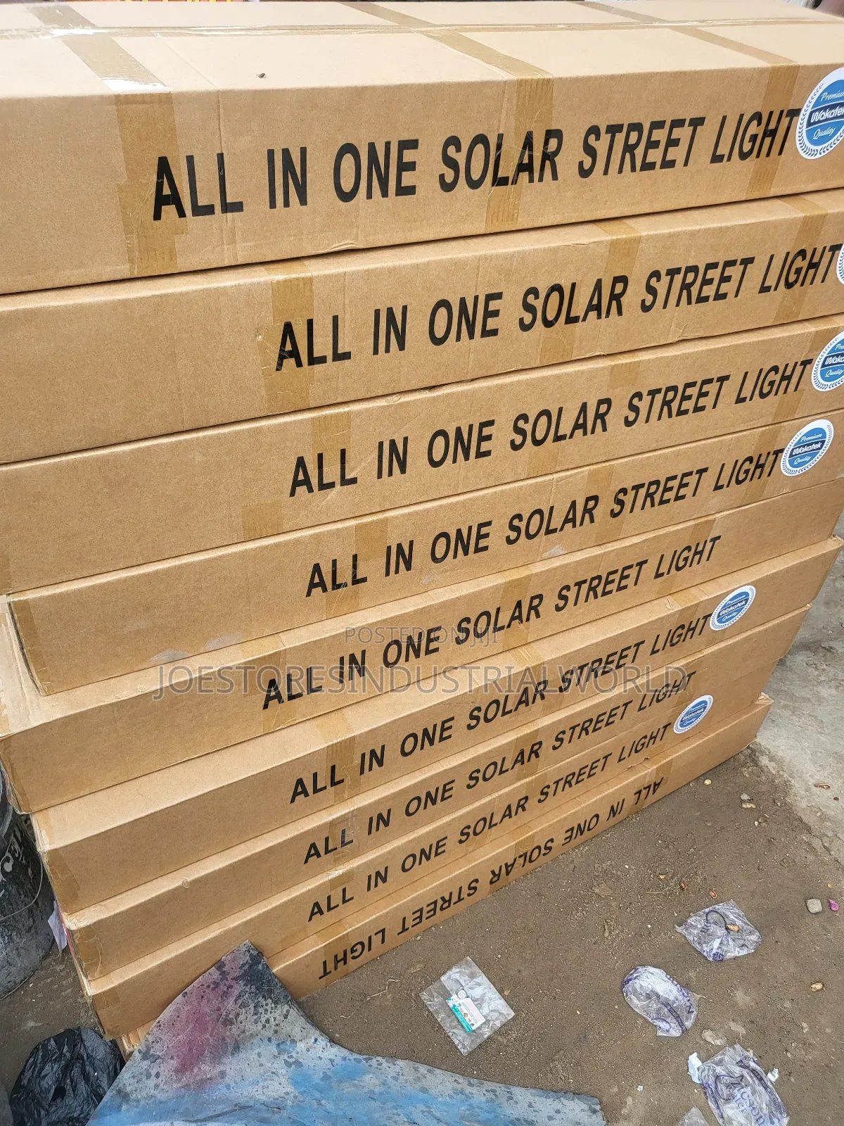All in One Solar Street Light Wakatek 100w