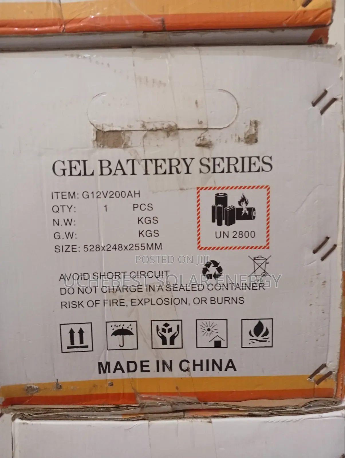 200ah Dry Cell Battery