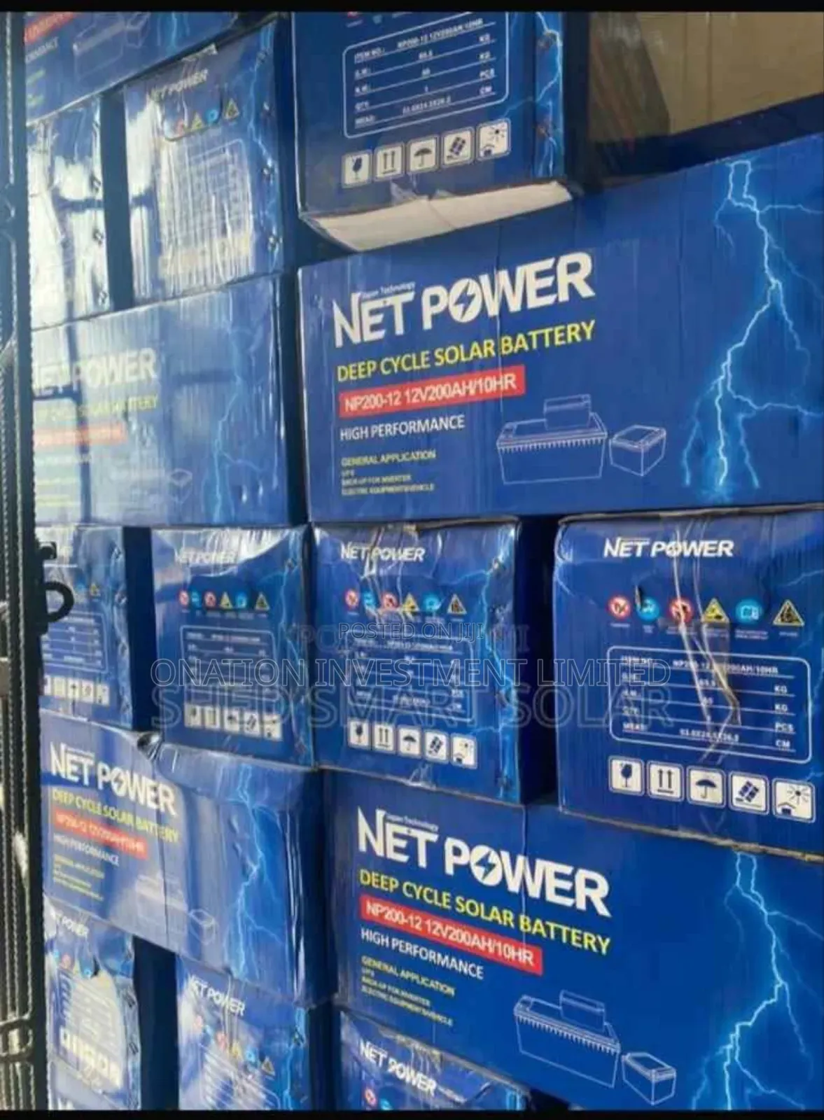 200ah 12v Net Power Deep Cycle Solar Battery