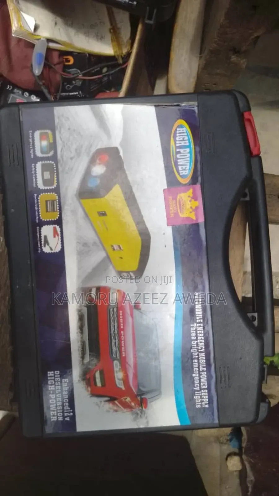 Jump Starter and Pumping Tyre With Accessories