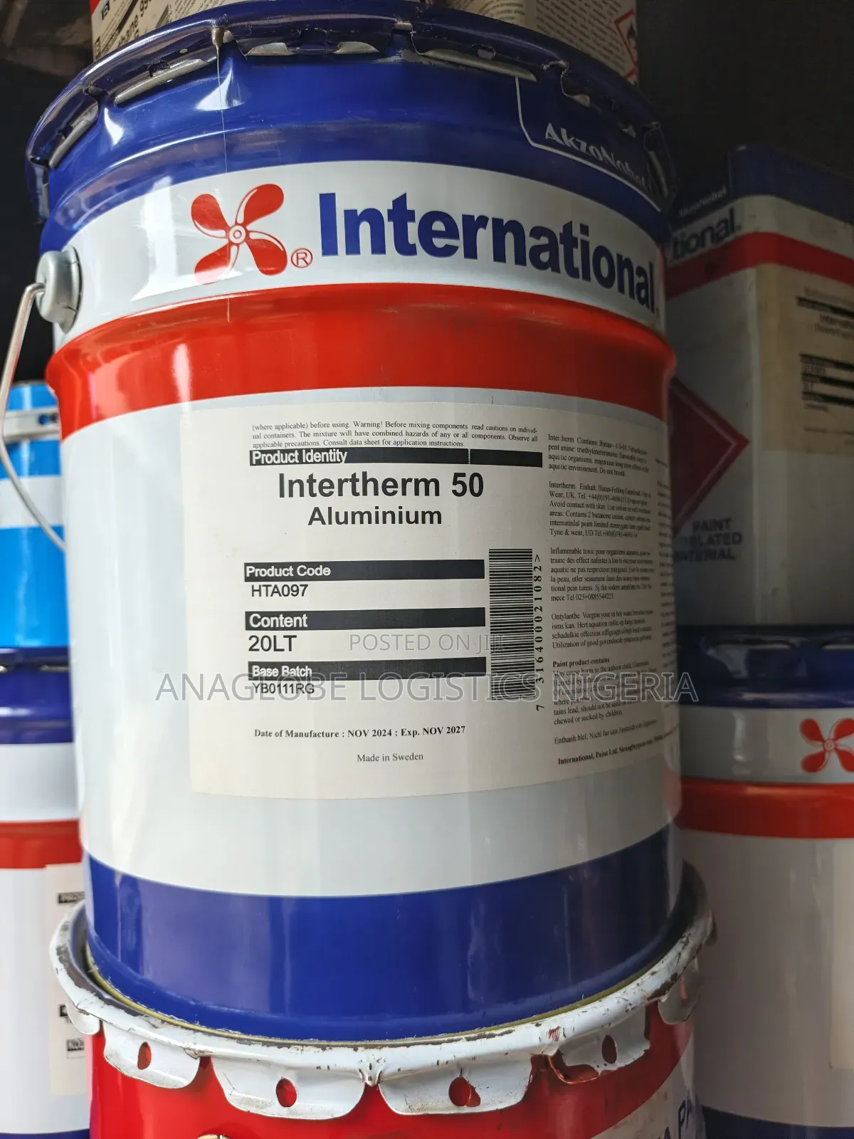 Intertherm 50 Aluminum. International Marine Paint